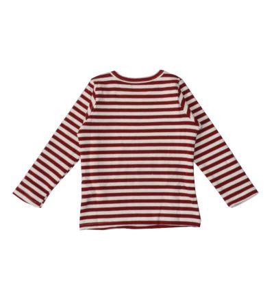 Alternative view of Pretty Toddler Girl Casual Red & White Stripes T-Shirt