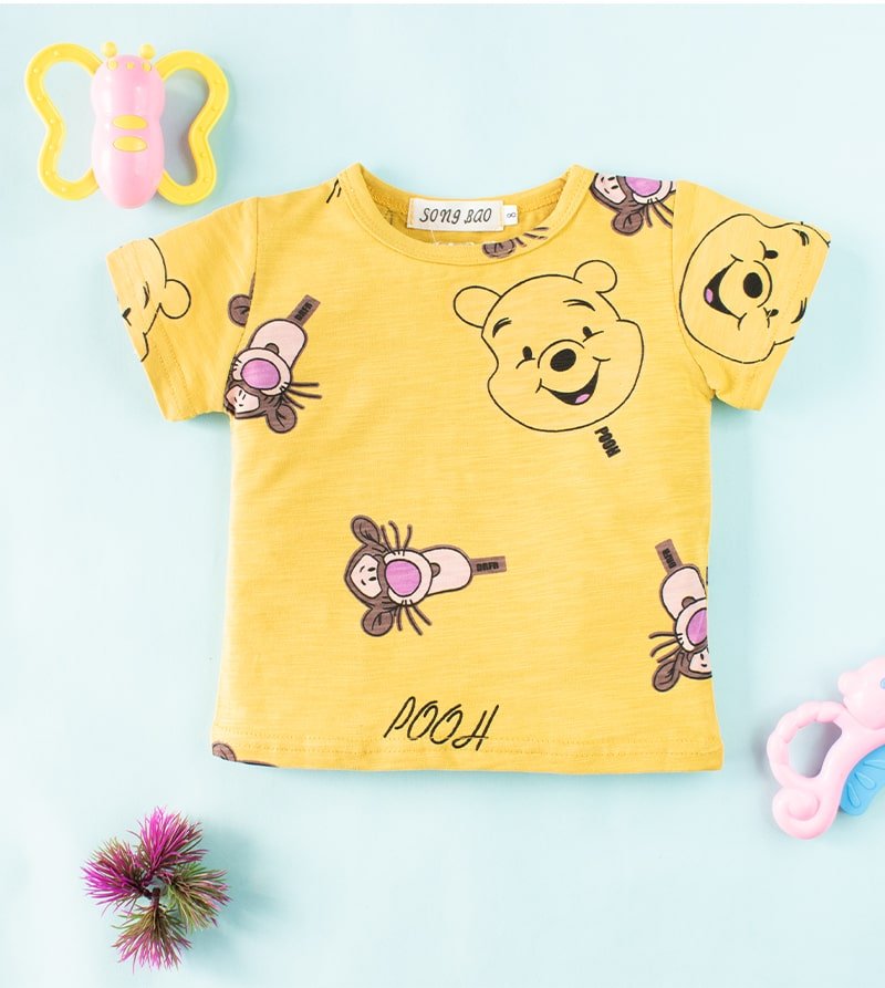 Baby/Toddler Boy Cool Winnie The Pooh Print Tee - Yellow