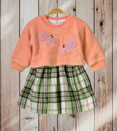 Girl Butterfly print dress
