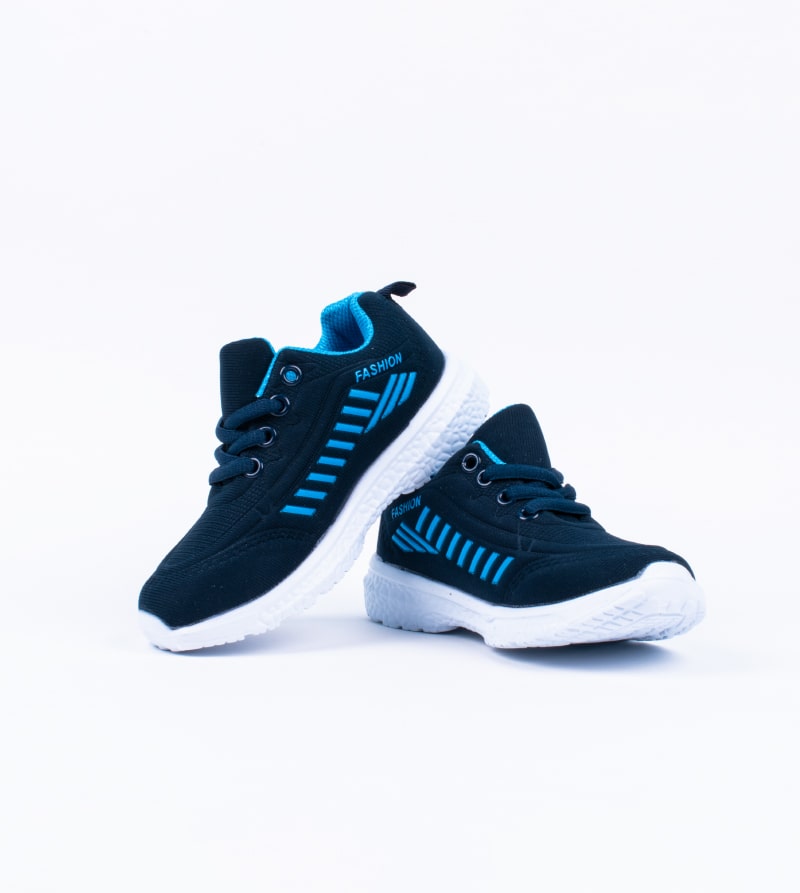 Toddler/Kid Lace Up Sports Shoes - Navy Blue