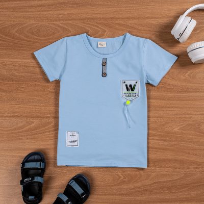 Baby/Toddler Boy Alphabet and Number Print Short Sleeve Tee - Blue