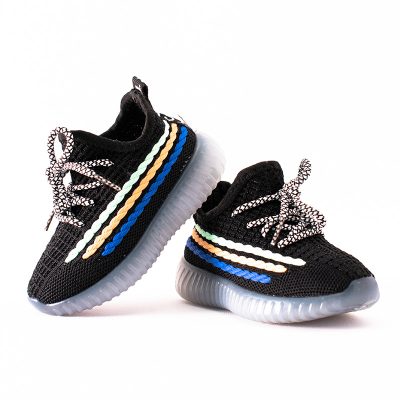 Baby Boy/Girl Breathable Knitted Mesh Sneakers - Black