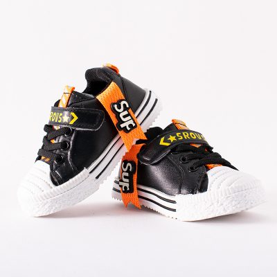 Baby Boy/Girl SUP Print Velcro Closure Sneakers - Black