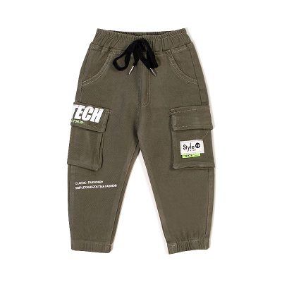 Baby/Toddler Boy Casual Side Pockets Cargo Pants - Olive Green