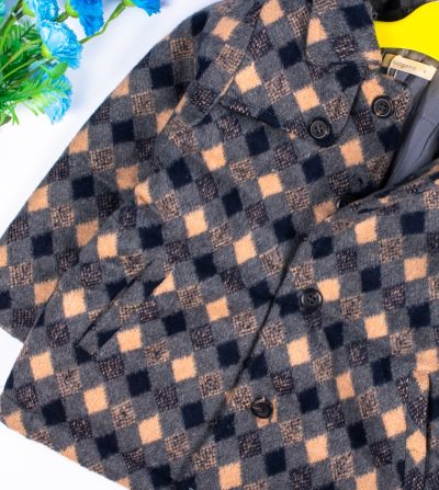 Alternative view of Baby/Toddler Unisex Checkered Design Warm Coat
