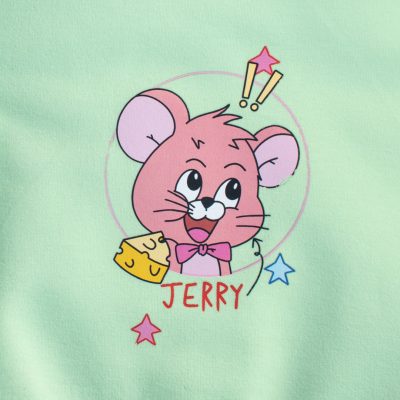 Alternative view of Baby/Toddler Jerry Print Summer Hoodie Pullover - Light Green