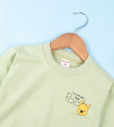 Alternative view of Baby/Toddler Boy Winnie The Pooh Print Pullover Sweatshirt For Summer - Green