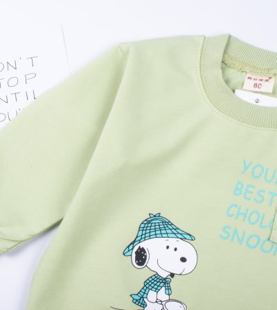 Alternative view of Baby/Toddler Boy Snoopy Dog Print Cool Pullover Sweatshirt - Green