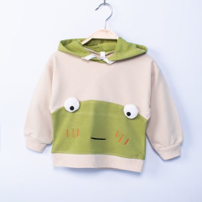 Baby/Toddler Fish Eye Color-Block Summer Hoodie Pullover - Green