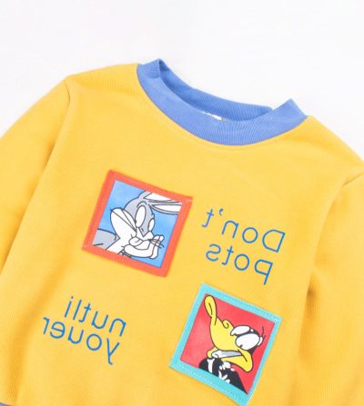 Alternative view of Baby/Toddler Boy Cartoon Graphics Print Pullover Sweatshirt - Yellow