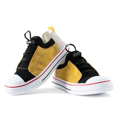 Kid Boy/Girl Slip On Mesh Converse Shoes - Black/Yellow