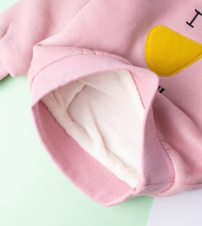 Alternative view of Baby/Toddler High Neck Warm Pullover Sweatshirt - Pink