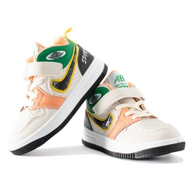Kid Boy Colorblock Fashion Retro Jordan Style Sneakers - Multicolor