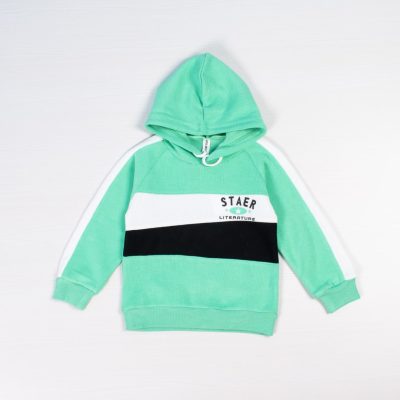 Alternative view of 2-Piece Toddler Boy/Girl Letter Print Long Sleeves Hoodie and Pants Set - Green/Black