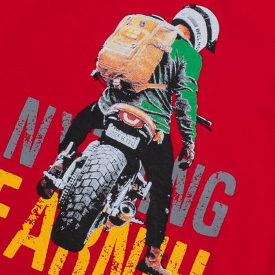 Alternative view of Kid Boy Bike Rider Print Casual Short-Sleeve Tee - Red