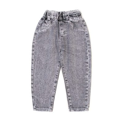Baby Boy/Girl Medium Washed Elasticized Denim Jeans Pants - Black