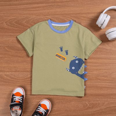 Baby/Toddler Boy Monster Print Short-Sleeve Tee - Green