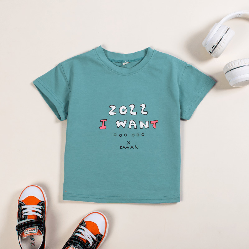 Baby Boy/Girl ZOZZ Print Short-Sleeve Casual Tee - Grey