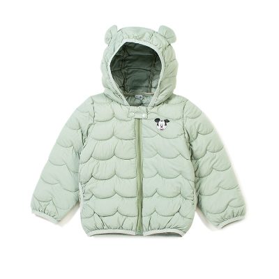 Baby Boy/Girl Micky Print Lightweight Down Padding Jackets - Green