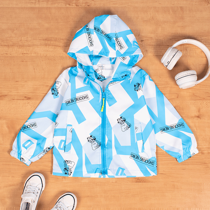 Baby Boy/Girl Colorblock Summer Windbreaker Jackets - Blue