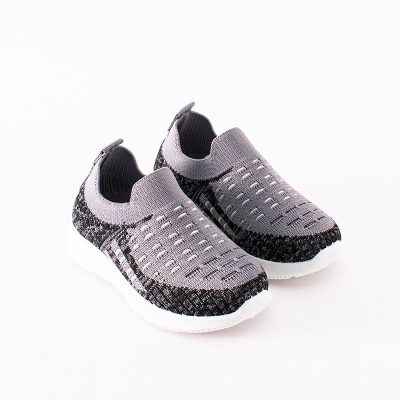 Baby Boy/Girl Breathable Weave Mesh Slip On Shoes - Grey