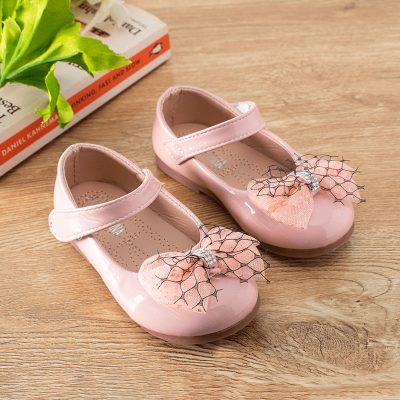 Baby/Toddler Girl Bowknot Design Mary Jane Flat Shoes - Pink