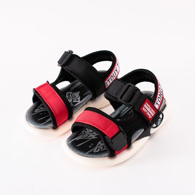 Kid Boy/Girl Mesh Velcro Strap Sports Sandals - Red