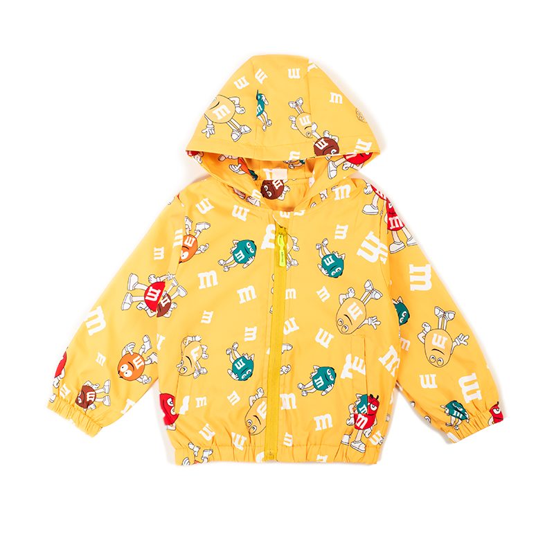 Baby Boy/Girl Cute Monster Print Summer Windbreaker Jackets - Yellow
