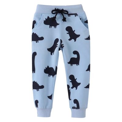 dino print blue trouser
