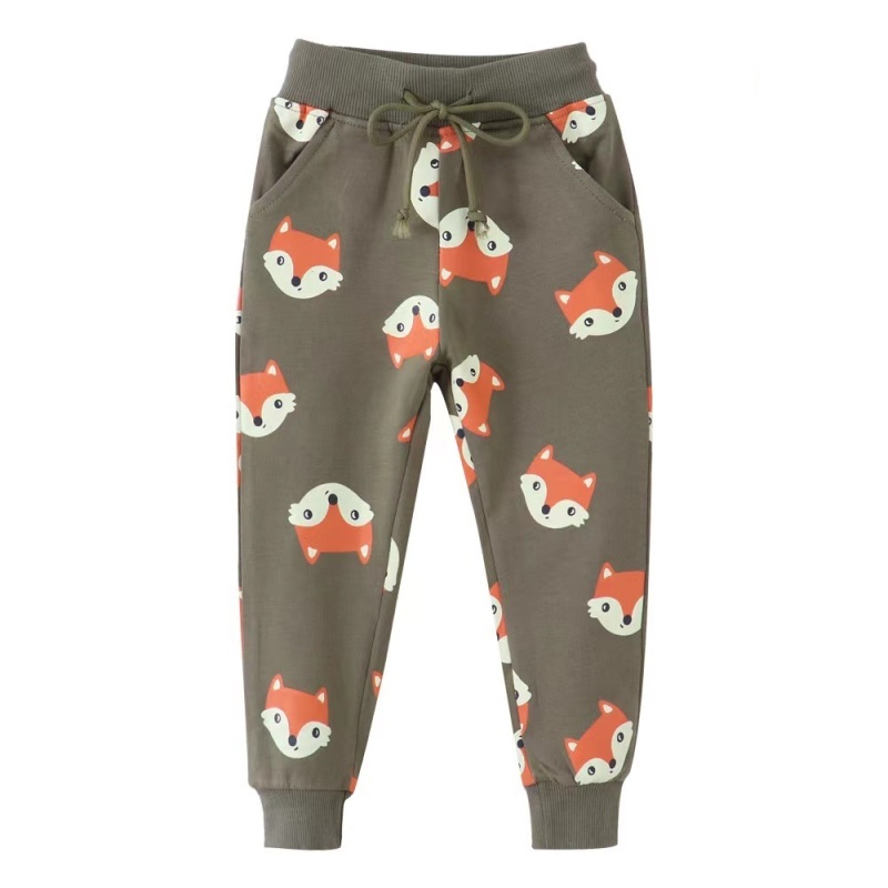 fox print cedar brown trouser