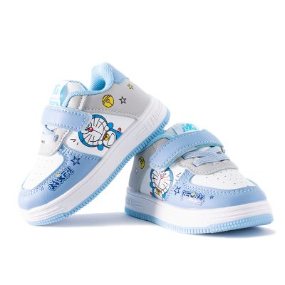 Baby Boy/Girl Doraemon Print Velcro Closure Sneakers - Blue