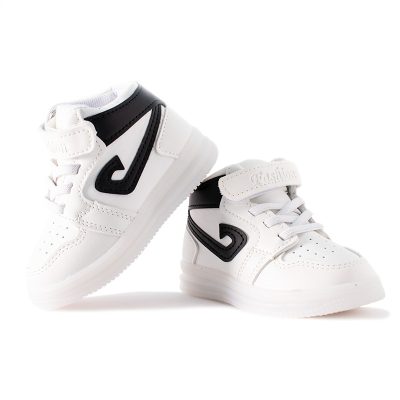 Baby Boy/Girl Colorblock Velcro Closure LED Sneakers - Black