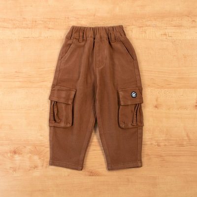 Baby/Toddler Boy Pocket Design Cotton Cargo Pants - Brown