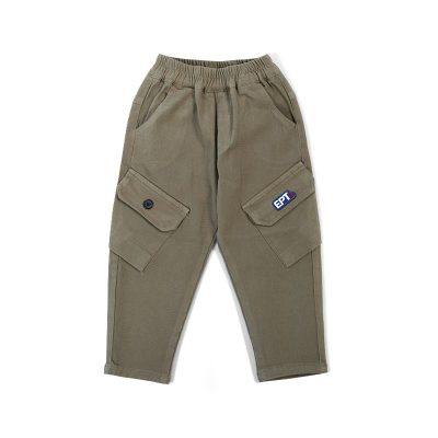 Baby/Toddler Boy Pocket Design Cotton Pants - Grey