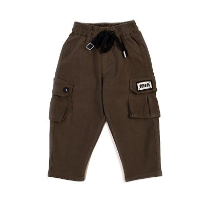 Baby/Toddler Boy Cotton Cargo Box Pants - Olive
