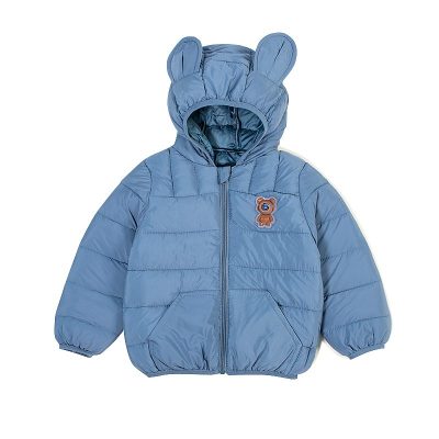 Baby Boy/Girl Ear Hooded Lightweight Down Padding Jacket - Blue