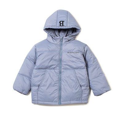 Kid Boy/Girl Lightweight White Duck Down Jackets - Grey