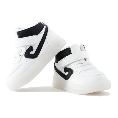 Baby Boy/Girl Colorblock Velcro Closure LED Sneakers - Black