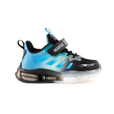Homepage 63 Alternative view of Kids Unisex Colorblock Super Fiber Athletic Sports Shoes - Blue/Black