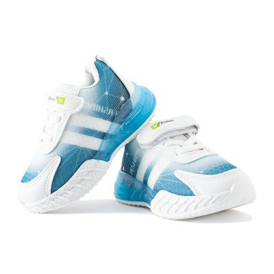 Baby Boy/Girl Super Mesh Colorblock LED Shoes - Blue