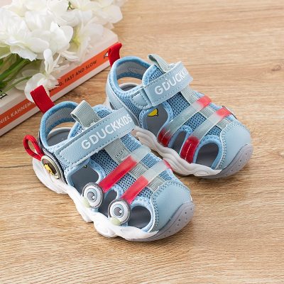 Baby Boy/Girl Duck Print Close Toe Summer Sandals - Blue